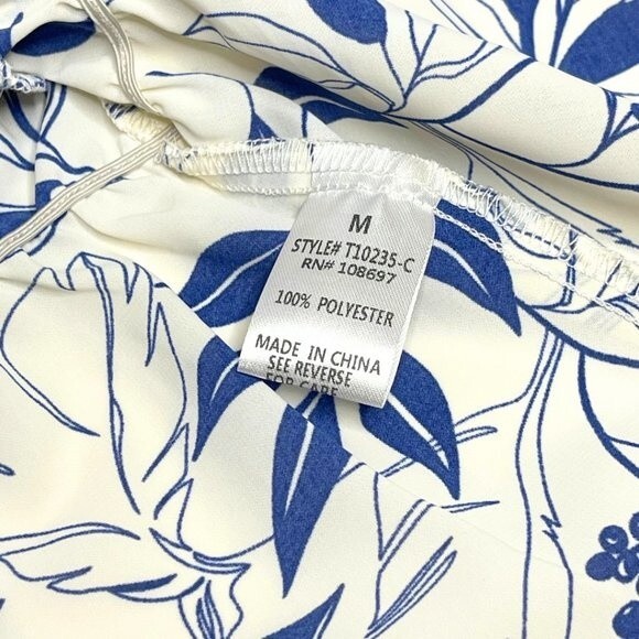 Sweet Rain| Women's Hawaiian Print Top| Dolman Sleeve Blouse Size M - Picture 6 of 10